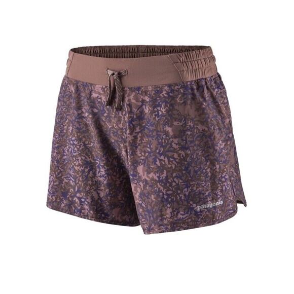 Patagonia Pants - Patagonia Shorts Women’s Medium Nine Trails Maroon Hiking Gym